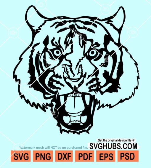 Tiger head svg