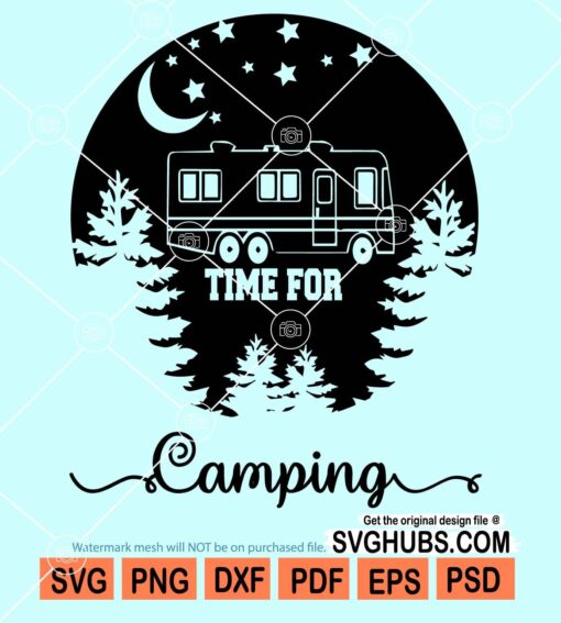 Time for camping svg