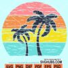 Tropical sunset svg