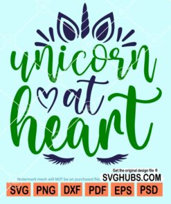 Unicorn at heart svg