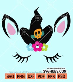 Unicorn witch svg