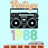 Vintage 1988 svg