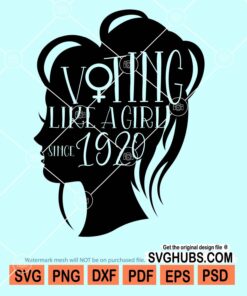 Voting like a girl since 1920 svg