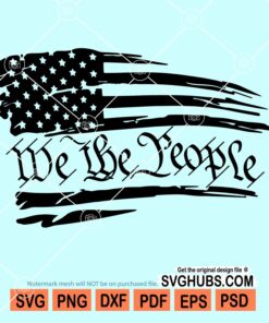 We the people American flag svg