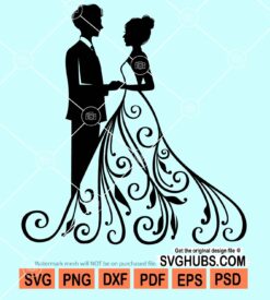 Wedding couple svg