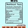 Wife nutrition facts svg