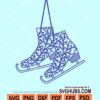 Winter ice skates svg