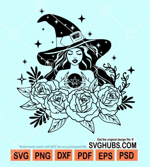 Witch girl svg