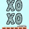 Xoxo leopard print svg