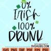0% Irish 100% Drunk svg