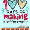 100 days of making a difference svg