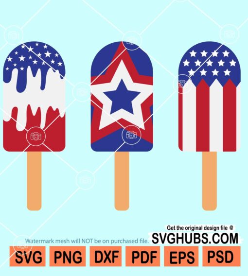 4th July Popsicle svg