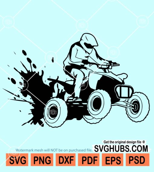 ATV Mud Ride Svg