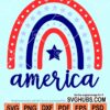 American rainbow svg