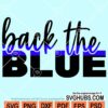 Back the blue svg