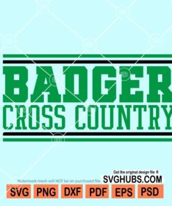 Badger cross country SVG
