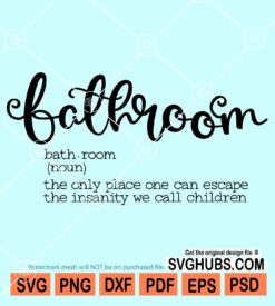 Bathroom defination svg
