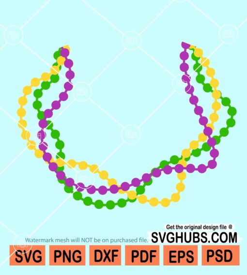 Beads mardi gras svg