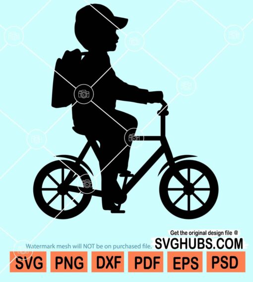 Bike boy svg