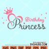 Birthday princess svg