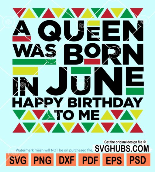 Birthday queen svg