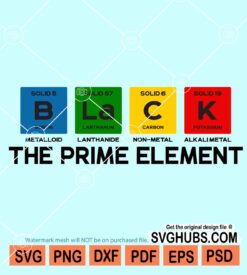 Black The prime element svg