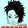 Black Woman Dreadlocks svg, Black woman with dreadlocks SVG, Dreadlocks SVG, woman with dreadlocks SVG