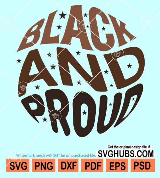 Black and proud svg