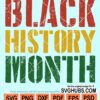 Black history month svg