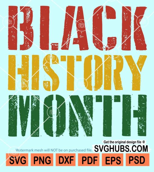 Black history month svg