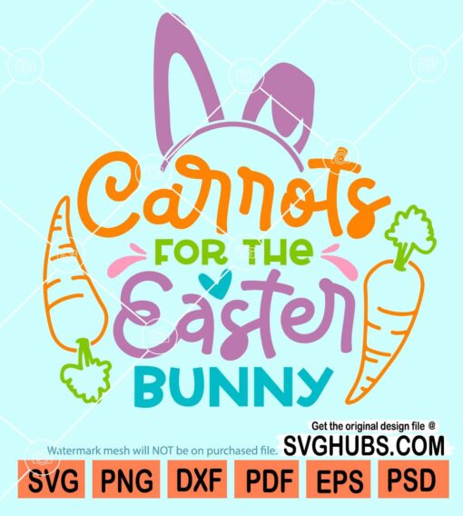 Carrots for the easter bunny svg