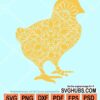 Chick mandala svg