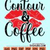 Contour and coffee svg