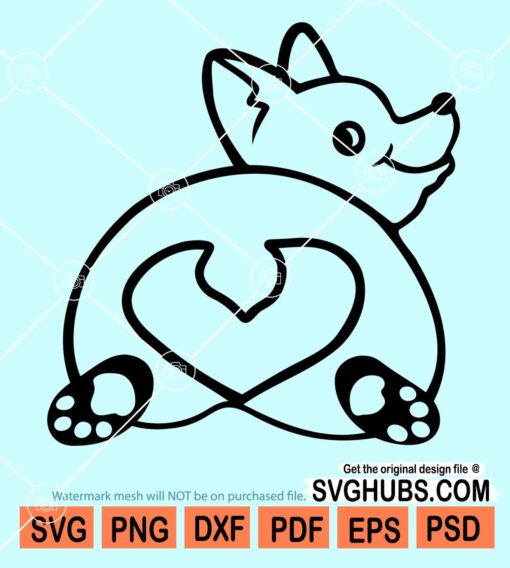 Corgi butt svg