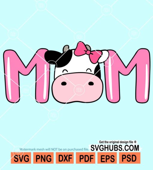 Cow mom svg