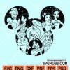 Disney Princess Mickey ears SVG