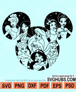 Disney Princess Mickey ears SVG