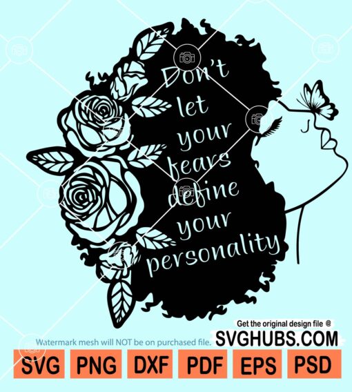 Don’t let your fears define your personality SVG