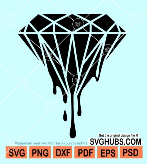 Dripping Diamond SVG