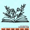 Flower book svg