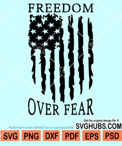 Freedom over fear svg