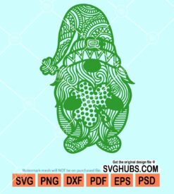 Gnome zentangle svg
