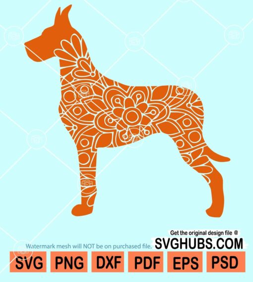 Great dane dog svg