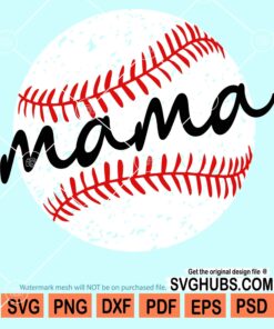 Grunge baseball mama svg