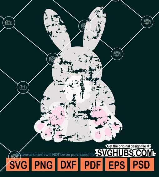 Grunge bunny svg