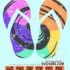 Grunge flip flops svg