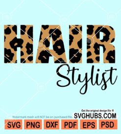 Hair stylist svg