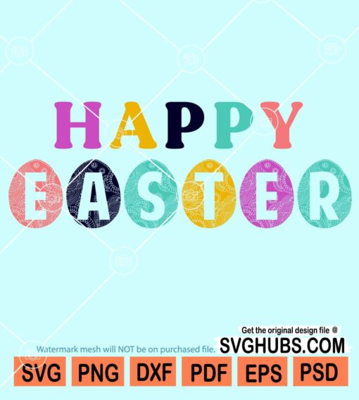 Happy easter svg