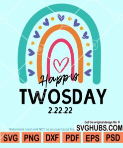 Happy twosday svg
