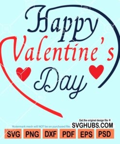 Happy valentine's day svg